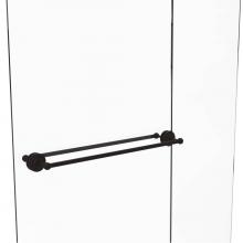 Allied Brass QN-41-BB-30-ORB - Que New Collection 30 Inch Back to Back Shower Door Towel Bar