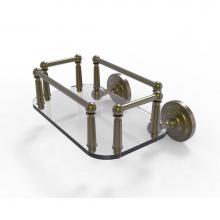 Allied Brass QN-GT-5-ABR - Que New Collection Wall Mounted Glass Guest Towel Tray