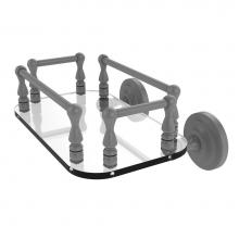 Allied Brass QN-GT-5-GYM - Que New Collection Wall Mounted Glass Guest Towel Tray