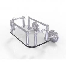 Allied Brass QN-GT-5-SCH - Que New Collection Wall Mounted Glass Guest Towel Tray