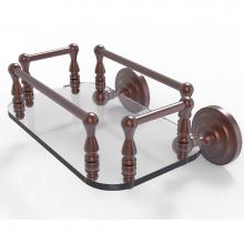 Allied Brass QN-GT-6-CA - Que New Collection Wall Mounted Glass Guest Towel Tray