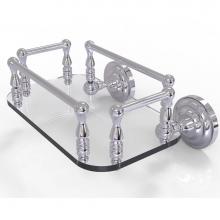 Allied Brass QN-GT-6-PC - Que New Collection Wall Mounted Glass Guest Towel Tray