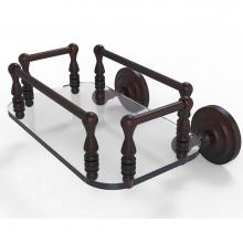 Allied Brass QN-GT-6-VB - Que New Collection Wall Mounted Glass Guest Towel Tray