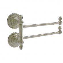 Allied Brass QN-GTB-2-PNI - Que New Collection 2 Swing Arm Towel Rail