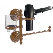 Allied Brass QN-GTBD-1-BBR - Que New Collection Hair Dryer Holder and Organizer