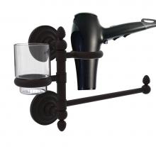 Allied Brass QN-GTBD-1-ORB - Que New Collection Hair Dryer Holder and Organizer