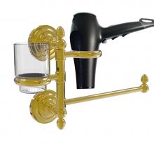 Allied Brass QN-GTBD-1-PB - Que New Collection Hair Dryer Holder and Organizer