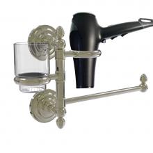 Allied Brass QN-GTBD-1-PNI - Que New Collection Hair Dryer Holder and Organizer