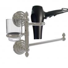 Allied Brass QN-GTBD-1-SN - Que New Collection Hair Dryer Holder and Organizer