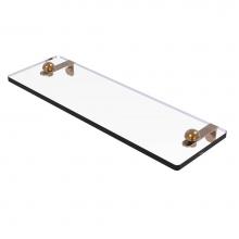 Allied Brass RC-1/16-BBR - 16 Inch Glass Vanity Shelf with Beveled Edges