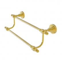 Allied Brass RD-72/24-PB - Retro Dot Collection 24 Inch Double Towel Bar