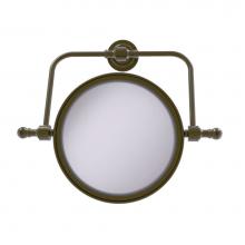 Allied Brass RDM-4/5X-ABR - Retro Dot Collection Wall Mounted Swivel Make-Up Mirror 8 Inch Diameter with 5X Magnification
