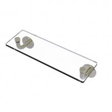 Allied Brass RM-1-16-PNI - Remi Collection 16 Inch Glass Vanity Shelf with Beveled Edges