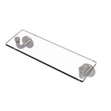 Allied Brass RM-1-16-SN - Remi Collection 16 Inch Glass Vanity Shelf with Beveled Edges