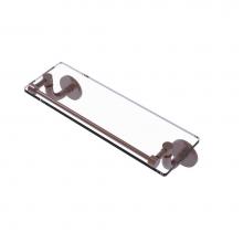 Allied Brass RM-1-16-GAL-CA - Remi Collection 16 Inch Glass Vanity Shelf with Gallery Rail
