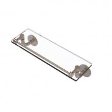 Allied Brass RM-1-16-GAL-PEW - Remi Collection 16 Inch Glass Vanity Shelf with Gallery Rail