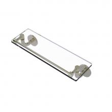 Allied Brass RM-1-16-GAL-PNI - Remi Collection 16 Inch Glass Vanity Shelf with Gallery Rail