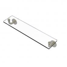 Allied Brass RM-1-22-PNI - Remi Collection 22 Inch Glass Vanity Shelf with Beveled Edges
