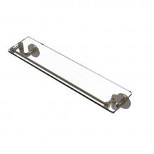 Allied Brass RM-1-22-GAL-ABR - Remi Collection 22 Inch Glass Vanity Shelf with Gallery Rail