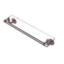 Allied Brass RM-1-22-GAL-CA - Remi Collection 22 Inch Glass Vanity Shelf with Gallery Rail