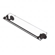 Allied Brass RM-1-22-GAL-ORB - Remi Collection 22 Inch Glass Vanity Shelf with Gallery Rail