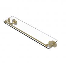 Allied Brass RM-1-22-GAL-SBR - Remi Collection 22 Inch Glass Vanity Shelf with Gallery Rail
