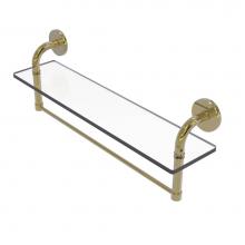 Allied Brass RM-1-22TB-UNL - Remi Collection 22 Inch Glass Vanity Shelf with Integrated Towel Bar
