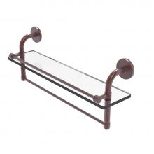 Allied Brass RM-1-22TB-GAL-CA - Remi Collection 22 Inch Gallery Glass Shelf with Towel Bar