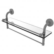 Allied Brass RM-1-22TB-GAL-GYM - Remi Collection 22 Inch Gallery Glass Shelf with Towel Bar
