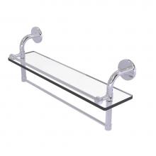 Allied Brass RM-1-22TB-GAL-PC - Remi Collection 22 Inch Gallery Glass Shelf with Towel Bar