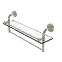 Allied Brass RM-1-22TB-GAL-PNI - Remi Collection 22 Inch Gallery Glass Shelf with Towel Bar