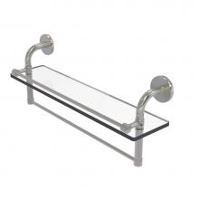 Allied Brass RM-1-22TB-GAL-SN - Remi Collection 22 Inch Gallery Glass Shelf with Towel Bar