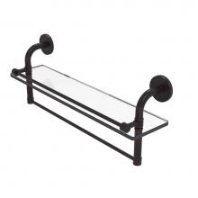 Allied Brass RM-1-22TB-GAL-VB - Remi Collection 22 Inch Gallery Glass Shelf with Towel Bar