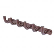 Allied Brass RM-20-6-CA - Remi Collection 6 Position Tie and Belt Rack