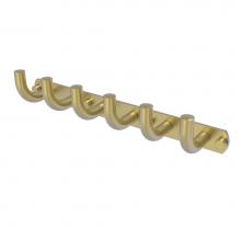Allied Brass RM-20-6-SBR - Remi Collection 6 Position Tie and Belt Rack