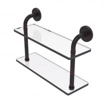 Allied Brass RM-2-16-VB - Remi Collection 16 Inch Two Tiered Glass Shelf