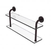 Allied Brass RM-2-22-ABZ - Remi Collection 22 Inch Two Tiered Glass Shelf