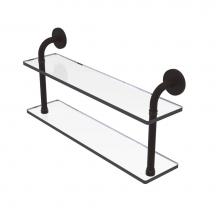 Allied Brass RM-2-22-ORB - Remi Collection 22 Inch Two Tiered Glass Shelf