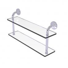 Allied Brass RM-2-22-PC - Remi Collection 22 Inch Two Tiered Glass Shelf