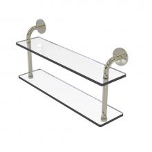 Allied Brass RM-2-22-PNI - Remi Collection 22 Inch Two Tiered Glass Shelf