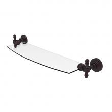 Allied Brass RW-33/18-ABZ - Retro Wave 18 Inch Glass Shelf