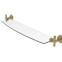 Allied Brass RW-33/24-UNL - Retro Wave 24 Inch Glass Shelf