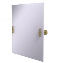 Allied Brass RW-92-SBR - Frameless Rectangular Tilt Mirror with Beveled Edge