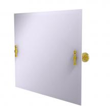 Allied Brass RW-93-PB - Frameless Landscape Rectangular Tilt Mirror with Beveled Edge