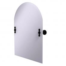 Allied Brass RW-94-BKM - Frameless Arched Top Tilt Mirror with Beveled Edge