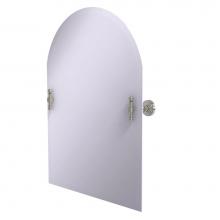 Allied Brass RW-94-SN - Frameless Arched Top Tilt Mirror with Beveled Edge