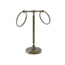Allied Brass RWM-3-ABR - Vanity Top 2 Towel Ring Guest Towel Holder