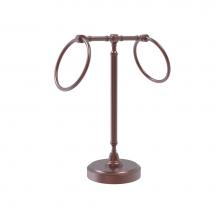 Allied Brass RWM-3-CA - Vanity Top 2 Towel Ring Guest Towel Holder