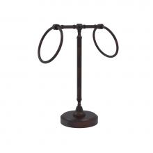 Allied Brass RWM-3-VB - Vanity Top 2 Towel Ring Guest Towel Holder