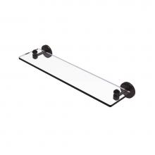 Allied Brass SB-1/22-ABZ - South Beach Collection 22 Inch Glass Vanity Shelf with Beveled Edges